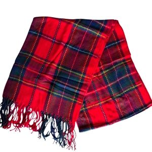 Women's Large Red Scarf